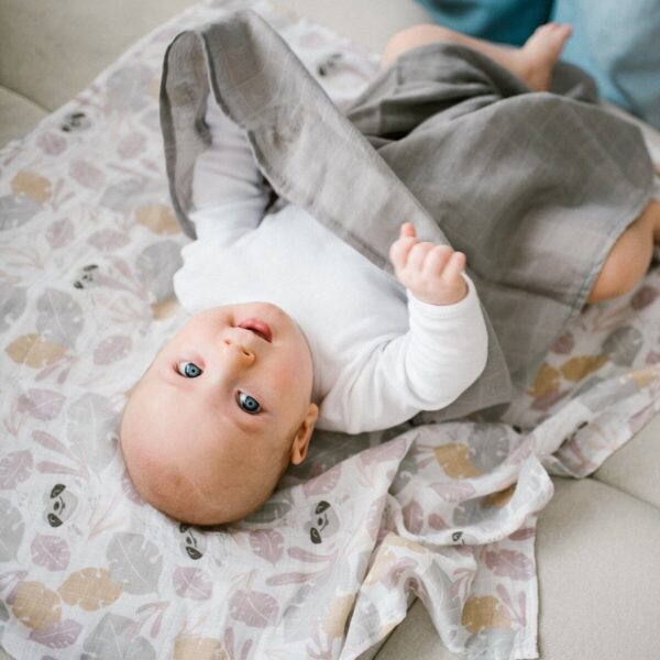 Babyono muslino vystyklai ,pilki - Image 5