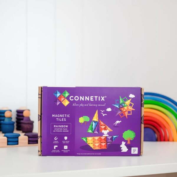 CONNETIX 60 dalių magnetinis konstruktorius Starter Pack - Image 5