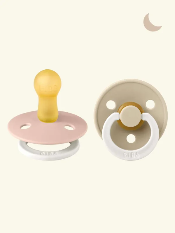 BIBS čiulptukai Round Blush glow/Vanilla glow 6-18mėn