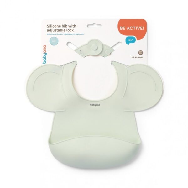 Babyono seilinukas silikoninis užsegamas,šviesiai žalias - Image 4