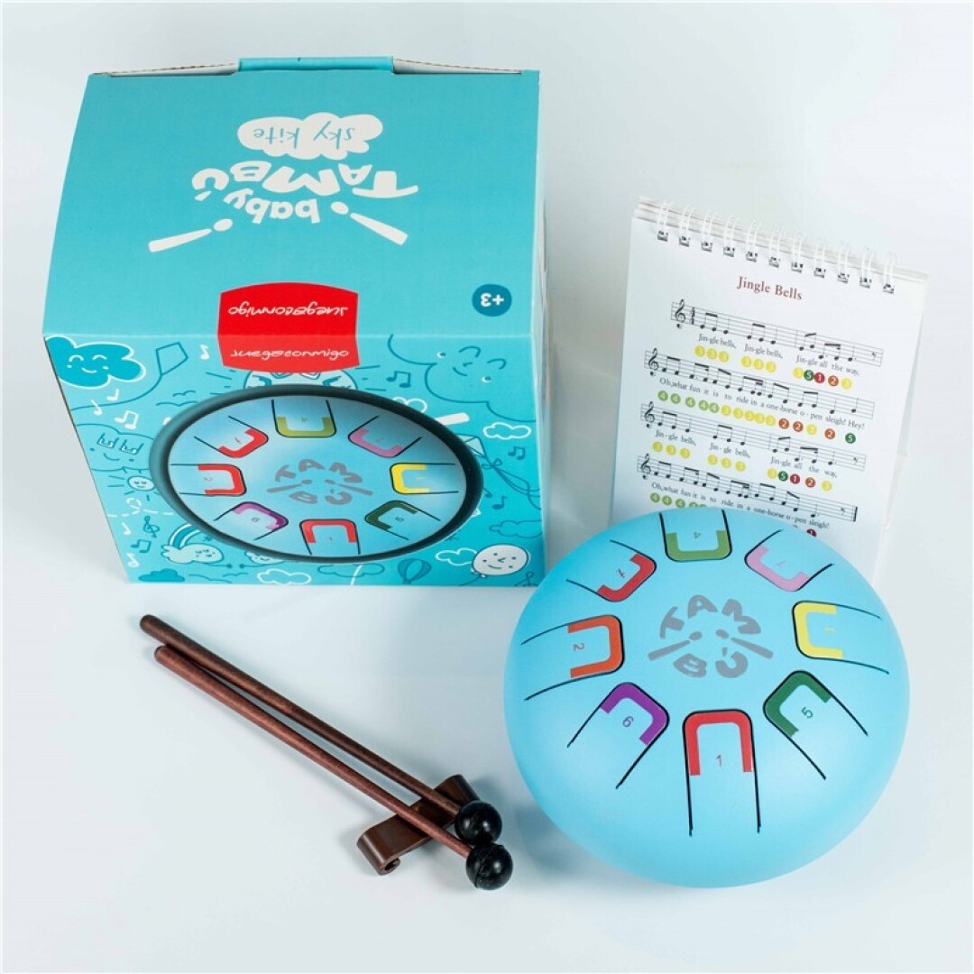 Baby TAMBU mėnulio būgnas, dangaus žydra