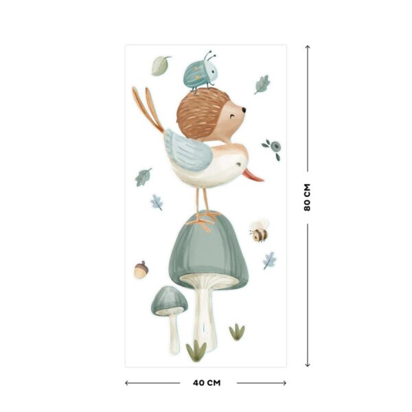 Little Dutch sienų lipdukai Forest Friends , 80 cm - Image 7