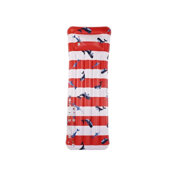 Swim Essentials pripučiamas čiužinys raudonas/baltas