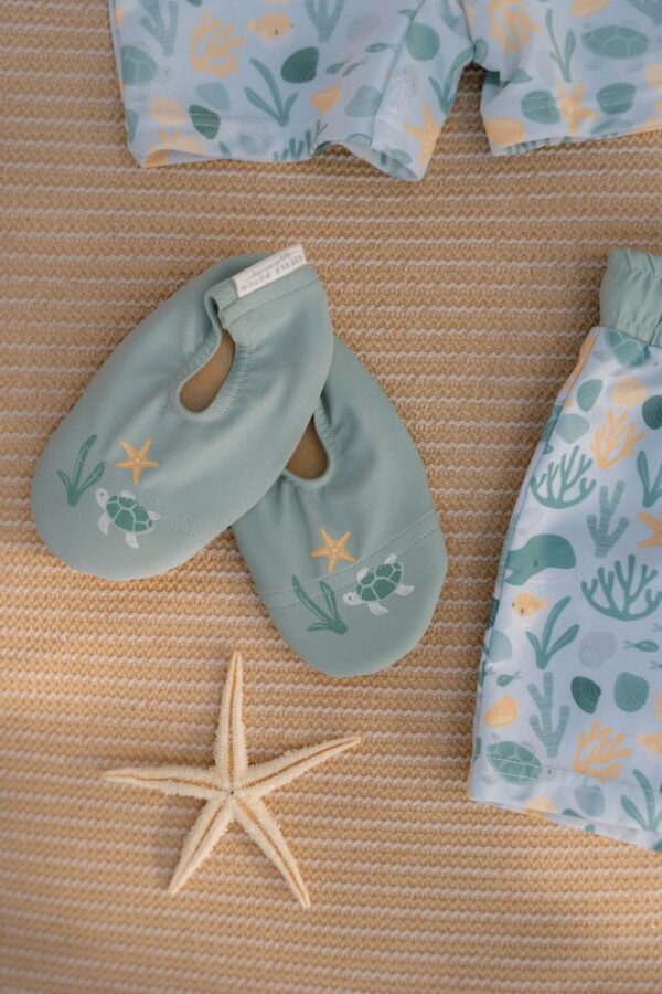Little Dutch paplūdimio šlepetės Seashells & Stripes 19-20 - Image 4