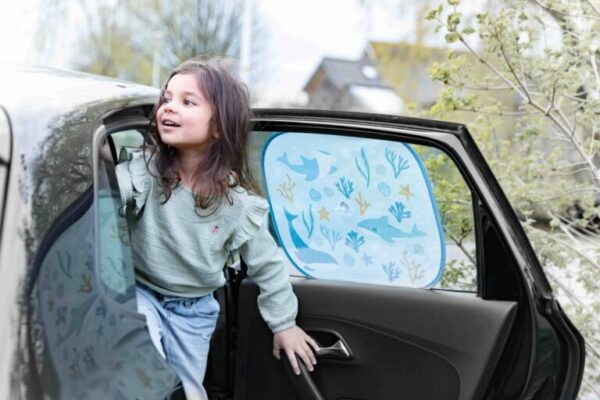 Little Dutch automobilio apsaugos nuo saulės „Ocean Dreams Blue“, 2 vnt. - Image 3
