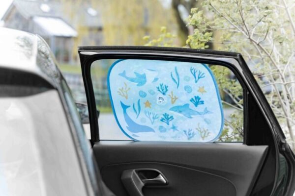 Little Dutch automobilio apsaugos nuo saulės „Ocean Dreams Blue“, 2 vnt. - Image 4