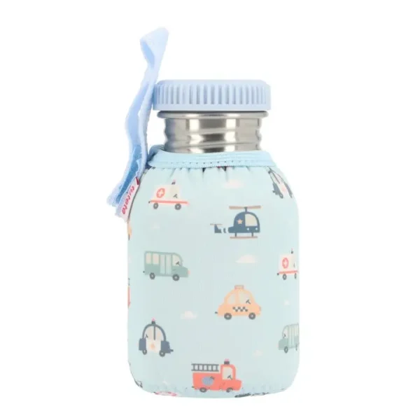TUTETE Plieninis butelis su „City Cars“ įmaute, 350 ml