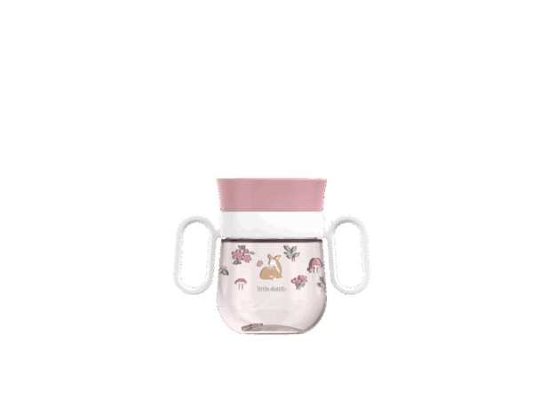 Little Dutch puodelis „Trainer“ 360° su rankenėlėmis  Fairy Garden, 200 ml - Image 2