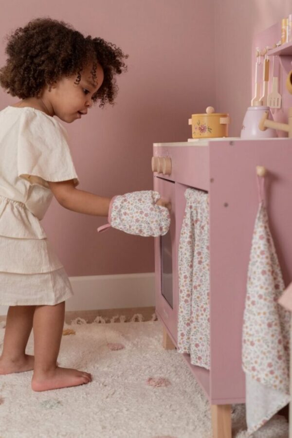 LITTLE DUTCH medinė virtuvėlė su garsu,Rožinė FSC - Image 13