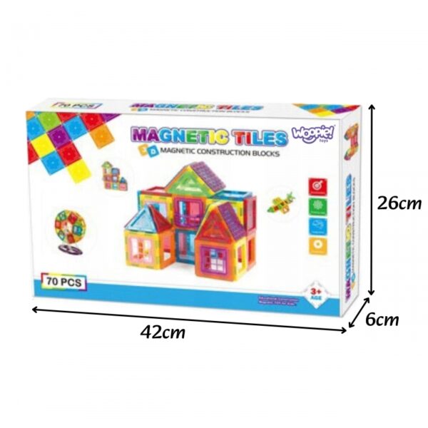 WOOPIE WOOPIE 3D magnetiniai blokeliai , 70 vnt - Image 6