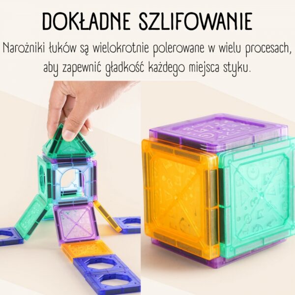 WOOPIE magnetinis konstruktorius 3D edukacinis rinkinys, 110 vnt. - Image 2