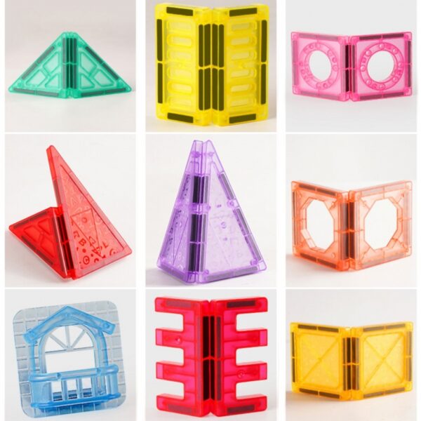 WOOPIE magnetinis konstruktorius 3D edukacinis rinkinys, 110 vnt. - Image 6