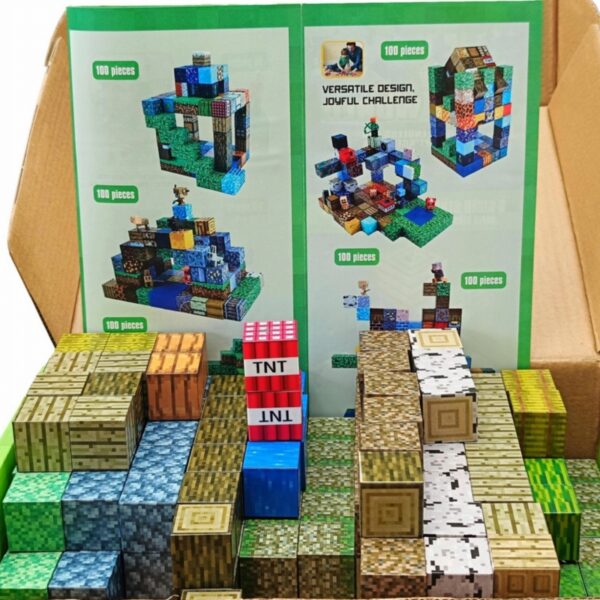 WOOPIE magnetinių konstruktorių 3D kubelių edukacinis rinkinys, 63 vnt. - Image 4
