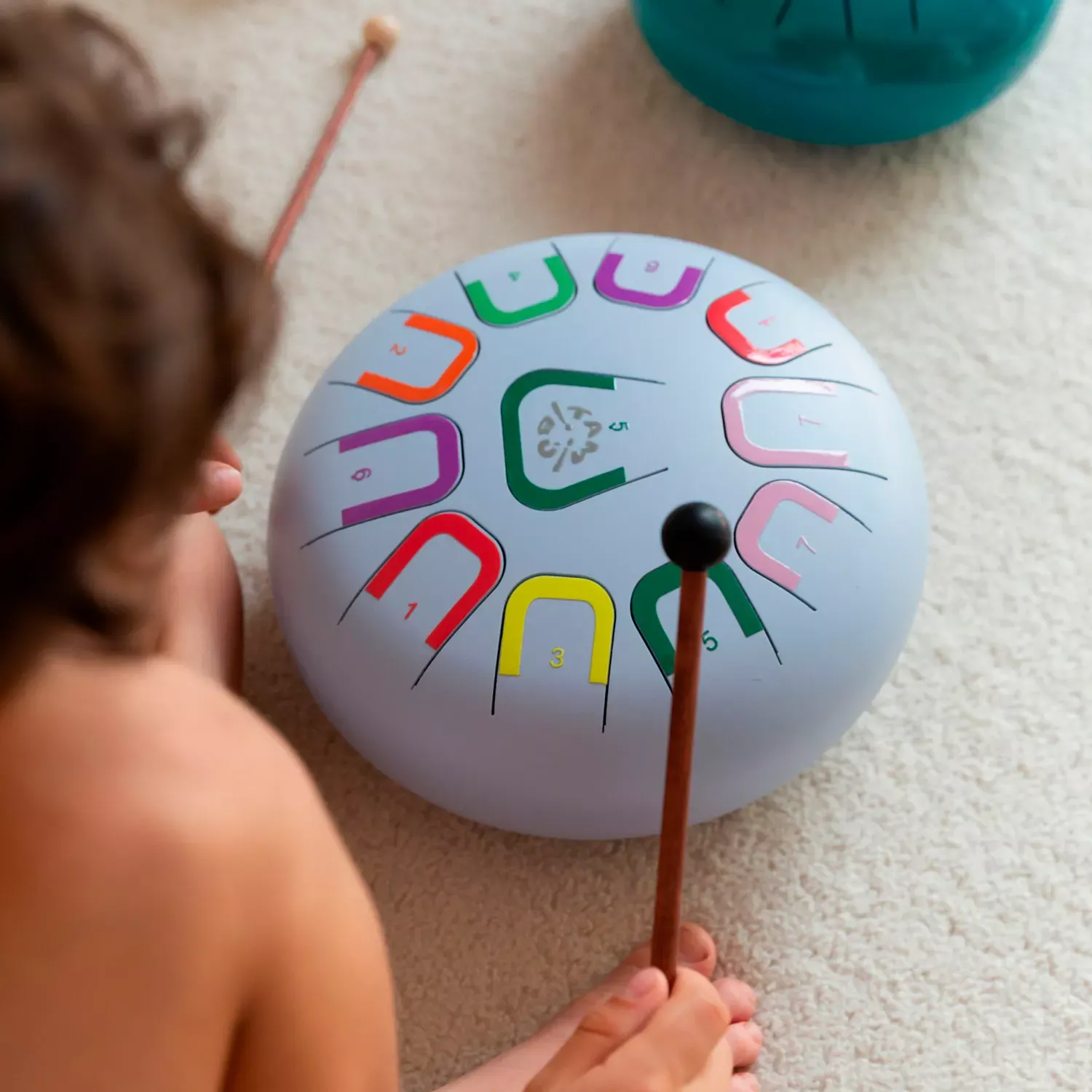 TAMBU mėnulio būgnas,šviesiai mėlynas XL TURĖSIME LAPKRIČIO 24D - Image 2