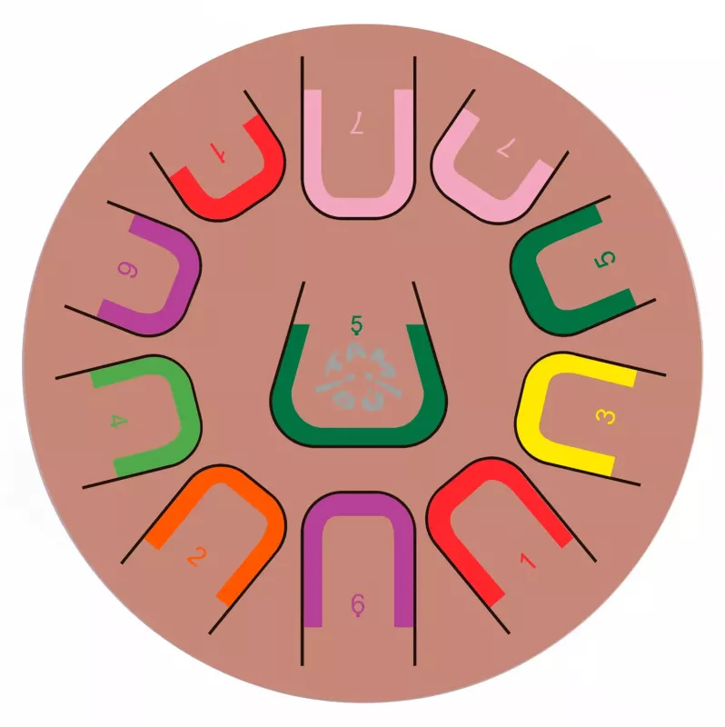 TAMBU mėnulio būgnas , terakota XL TURĖSIME LAPKRIČIO 24D