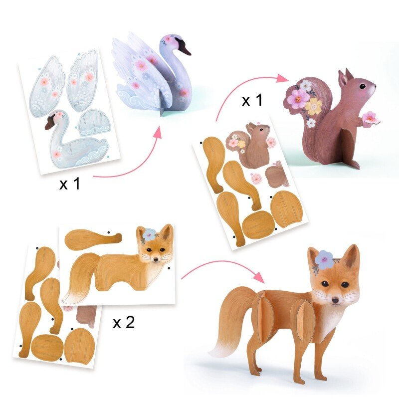 DJECO kūrybinis rinkinys Gyvūnai - Image 2