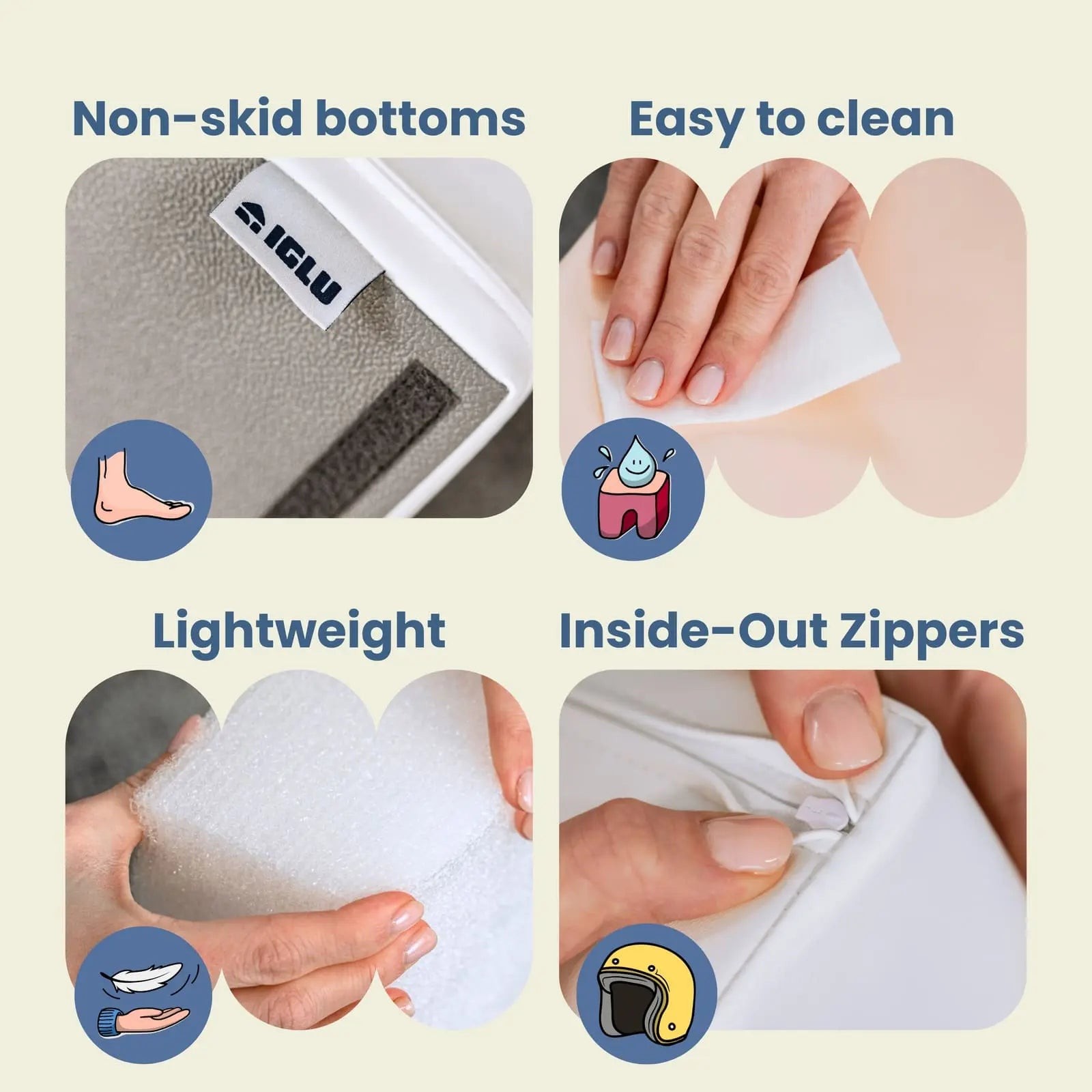 IGLU 6 dalių minkštos žaidimų aikštelės pastelinis rinkinys , neslystantis - Image 6