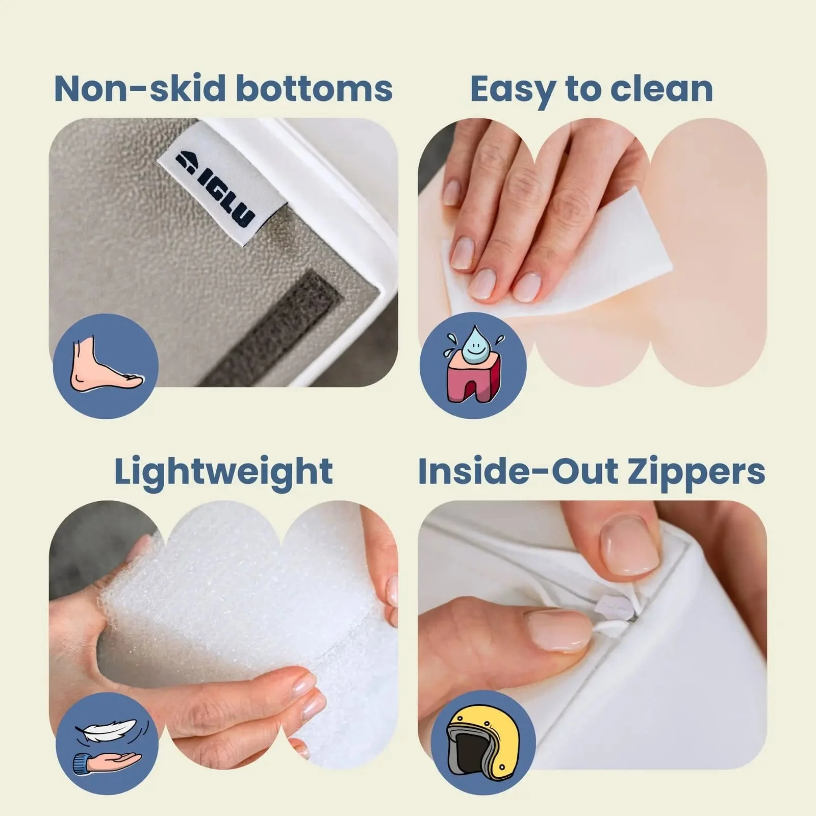 IGLU 6 dalių minkštos žaidimų aikštelės rinkinys – daugiaspalvis ,neslystantis - Image 3