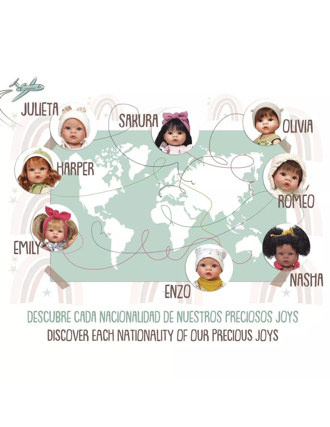 Nines D'Onil rankų darbo kolekcinė „Joy Collection“ lėlė HARPER - Image 4