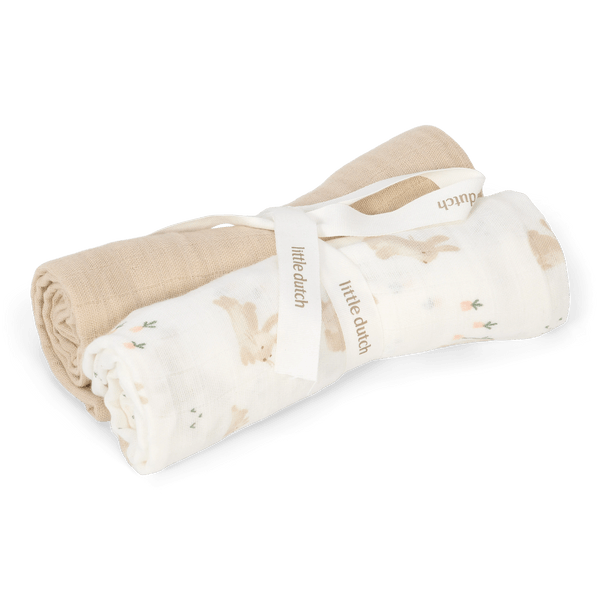 Little Dutch muslino vystyklai "Baby Bunny" 70 x 70cm