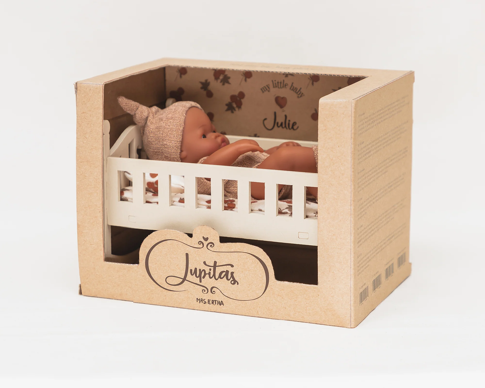 Mrs Ertha lėlytė su lovele Julie Raspberry Bunchs - Image 4