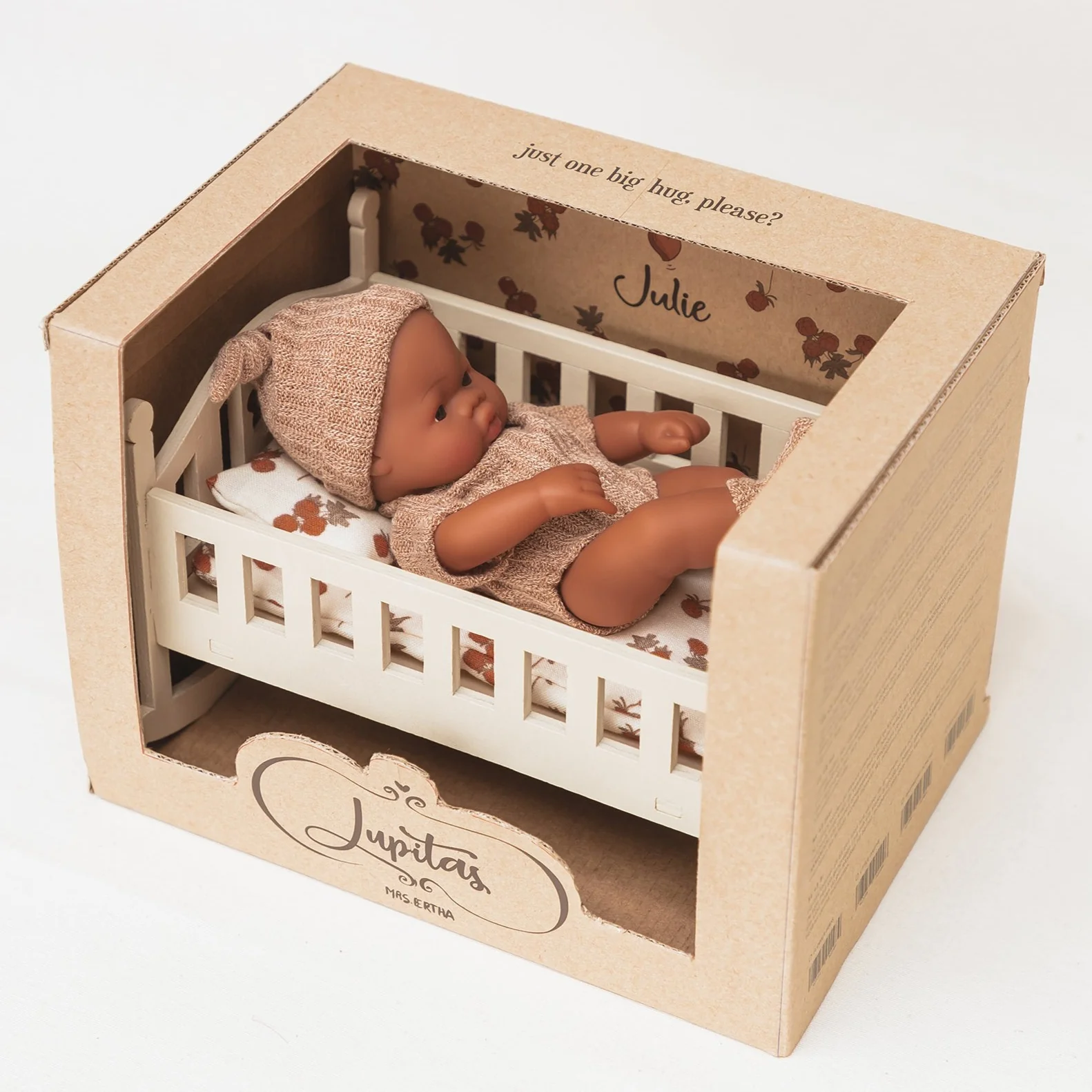 Mrs Ertha lėlytė su lovele Julie Raspberry Bunchs