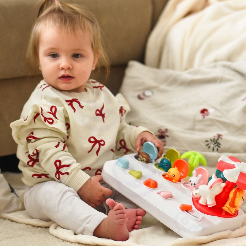 WOOPIE BABY interaktyvus žaislas „Iššokantys gyvūnai“ karuselėje - Image 2