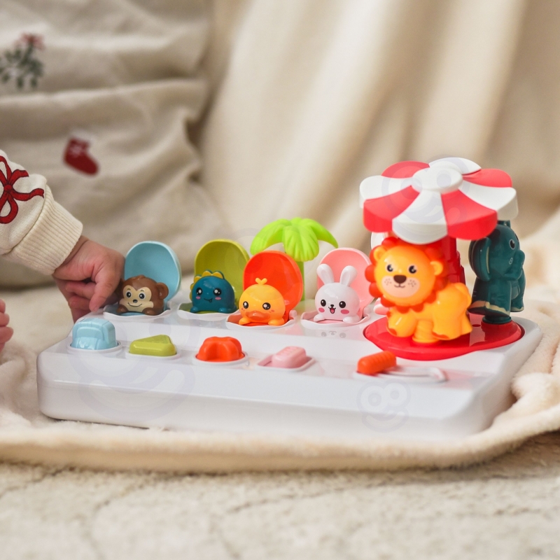 WOOPIE BABY interaktyvus žaislas „Iššokantys gyvūnai“ karuselėje - Image 3