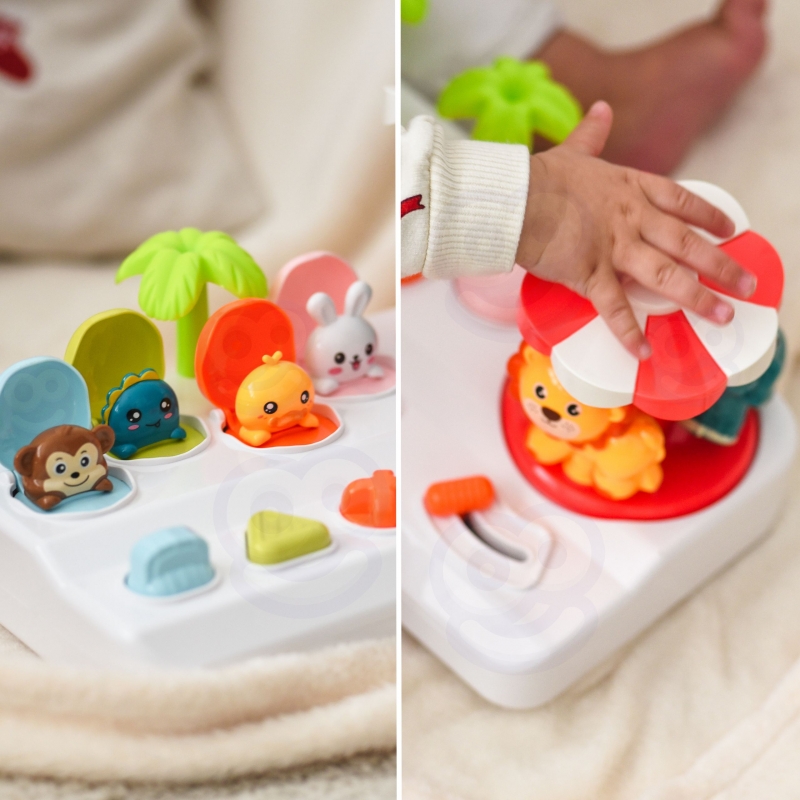 WOOPIE BABY interaktyvus žaislas „Iššokantys gyvūnai“ karuselėje - Image 4