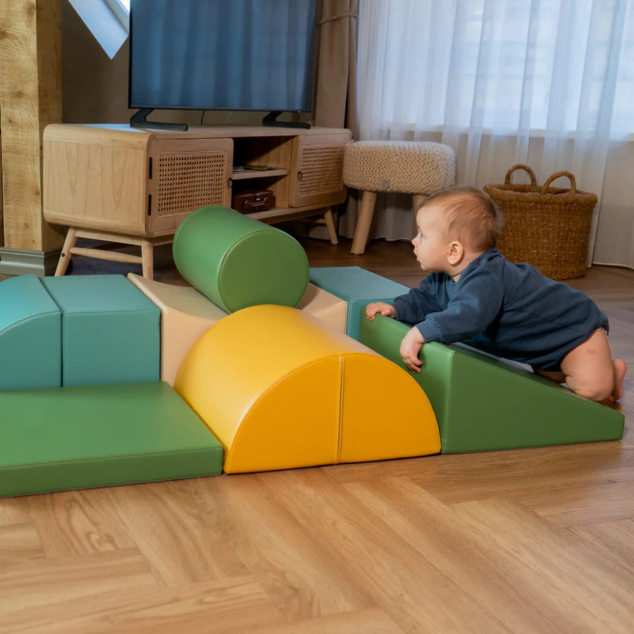 IGLU 8 dalių minkštos žaidimų aikštelės pastelinis turkio rinkinys , neslystantis - Image 2