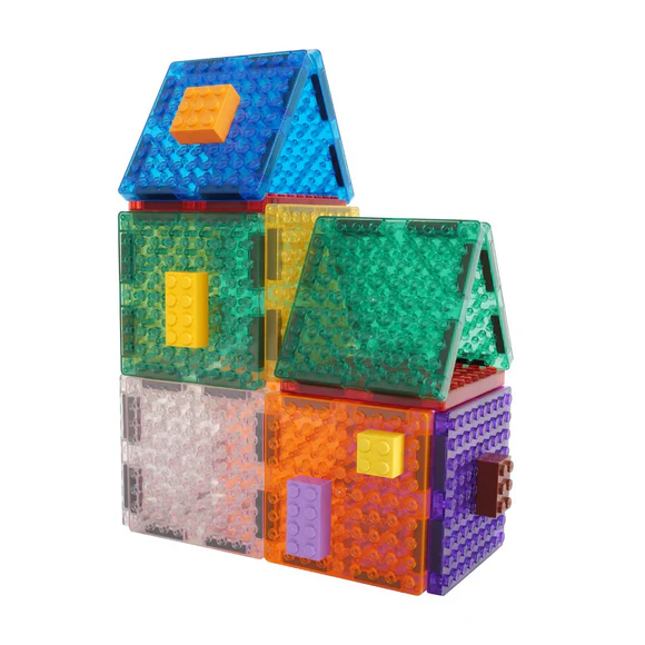 CLEVERCLIXX 16 magnetinių plytelių rinkinys ( derinamas su LEGO ar DUPLO) - Image 3