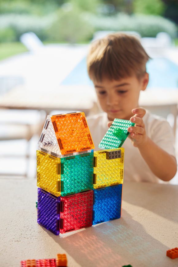 CLEVERCLIXX 16 magnetinių plytelių rinkinys ( derinamas su LEGO ar DUPLO)