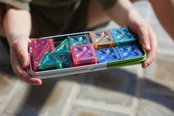 CLEVERCLIXX Cleverclixx Mini Tiles Pastel – 28 dalių magnetinis konstruktorius - Image 2