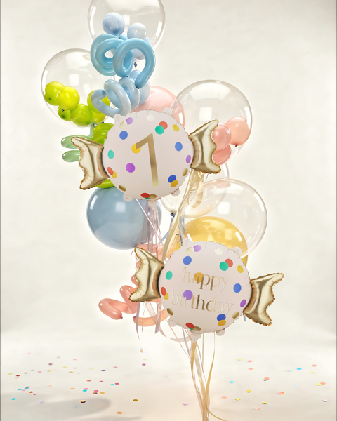 Folinis balionas „Candy ''1'', 61x37 cm - Image 2