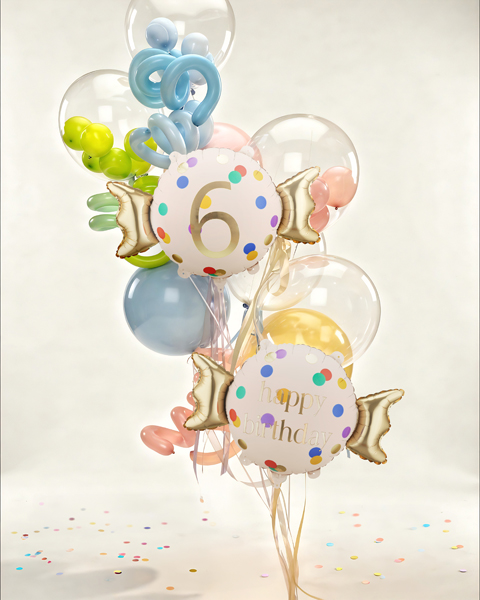 Folinis balionas „Candy ''6'', 61x37 cm - Image 2