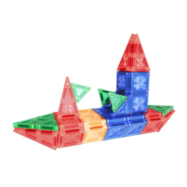 CLEVERCLIXX Cleverclixx Mini Tiles Intense – 28 dalių magnetinis konstruktorius - Image 5