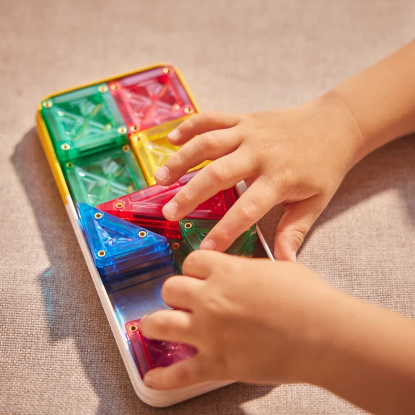 CLEVERCLIXX Cleverclixx Mini Tiles Intense – 28 dalių magnetinis konstruktorius - Image 2