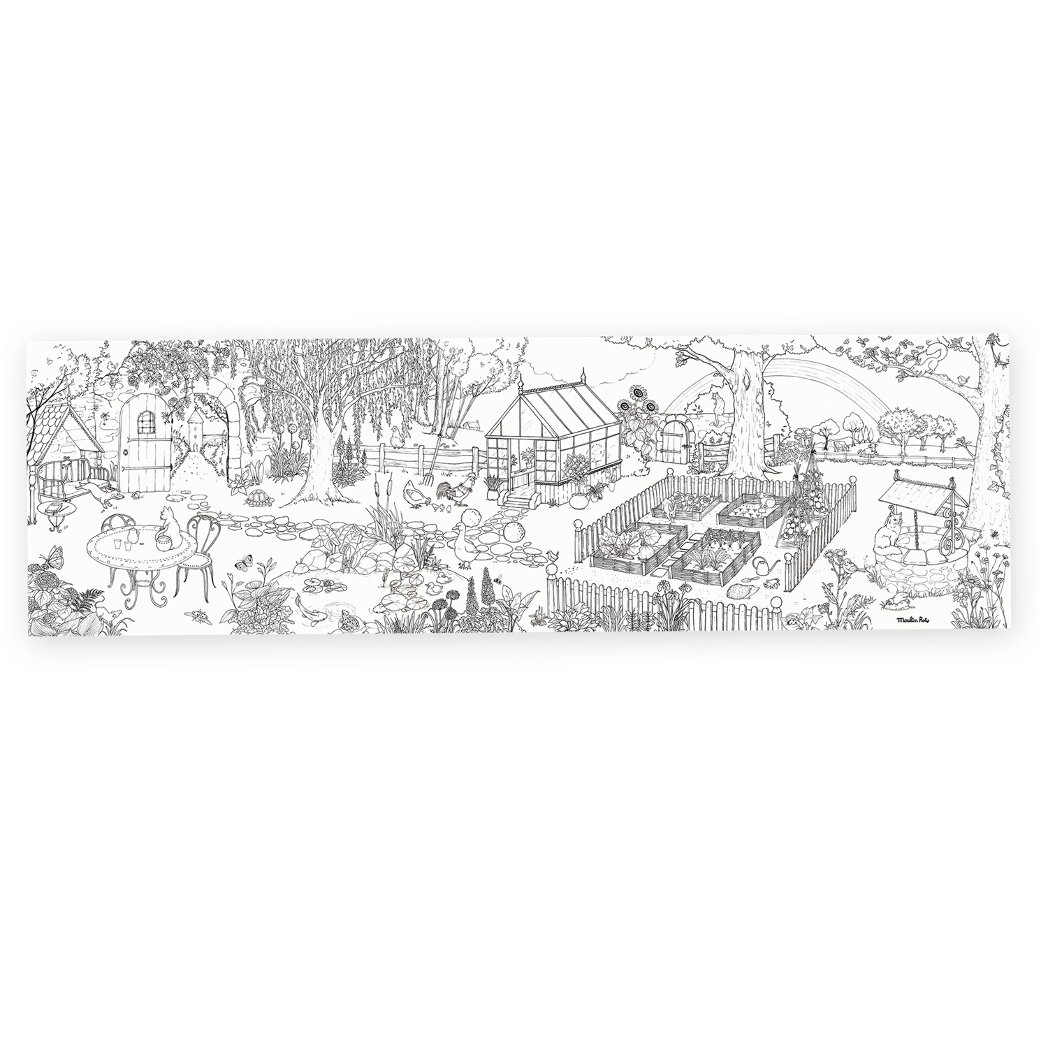 Moulin Roty Milžiniškas sodininko spalvinimo plakatas Le jardin du moulin - Image 3