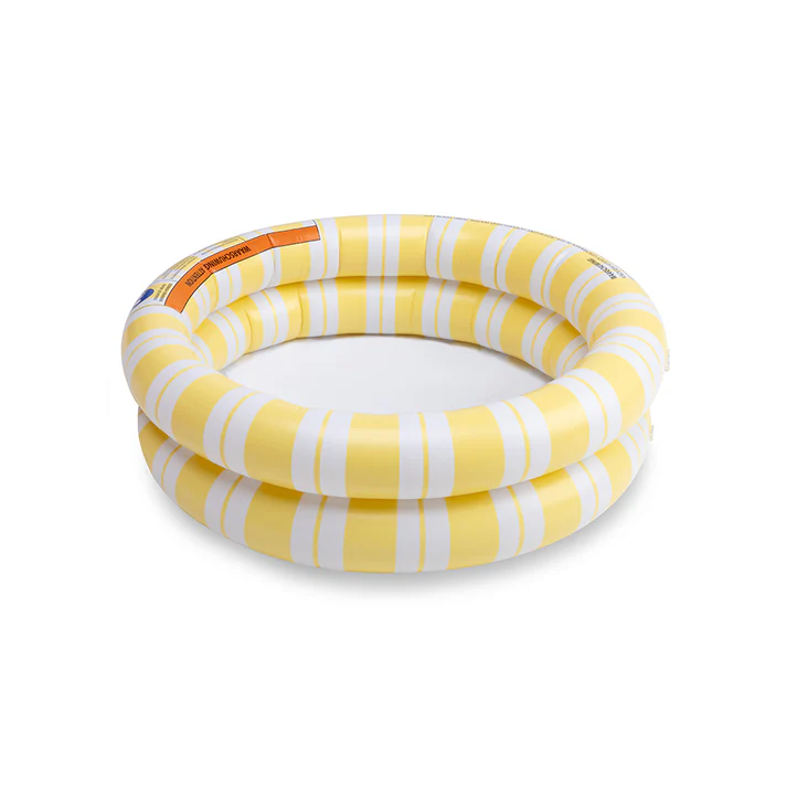 Swim Essentials Kūdikių baseinas - geltonas/baltas - dryžuotas Bliss - Ø 60 cm