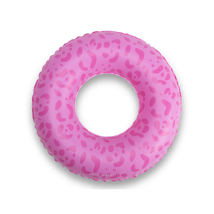 Swim Essentials pripučiamas ratas  Ø 55cm rožinis - leopardo raštas - Image 2