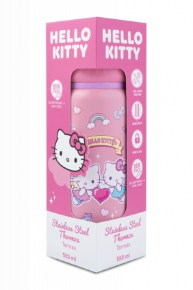 Coolpack metalinis vandens buteliukas/termosas „Hello Kitty Pink 1“ – rožinė - Image 2