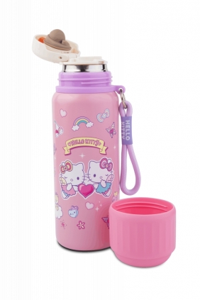 Coolpack metalinis vandens buteliukas/termosas „Hello Kitty Pink 1“ – rožinė - Image 3