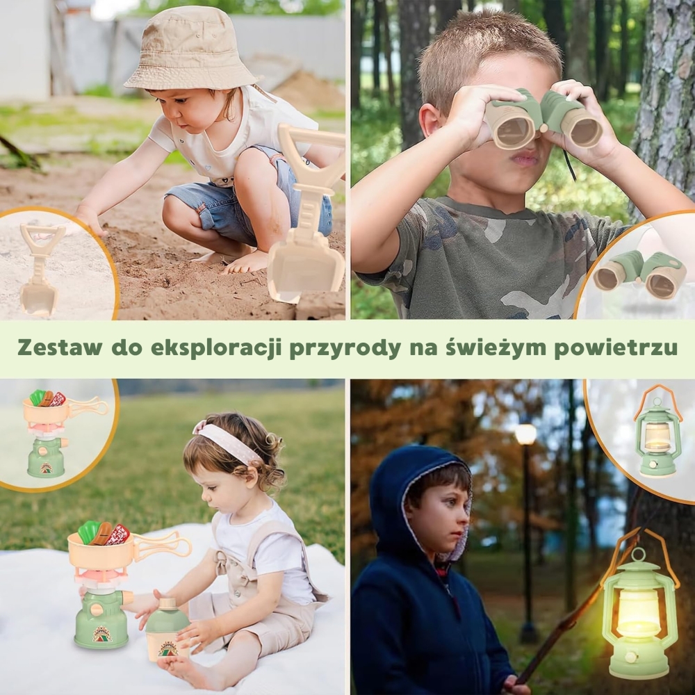 WOOPIE „Discovery“ mažojo tyrinėtojo rinkinys XXL stovyklavimo palapinė, 15 vnt. - Image 5