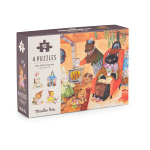 MOULIN ROTY  12 dalių  dėlionės Les Minouchkas  4 vnt