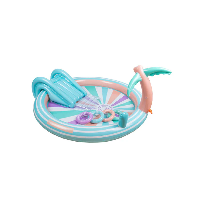 Swim Essentials žaislinis baseinas - ryškios bangos 150cm