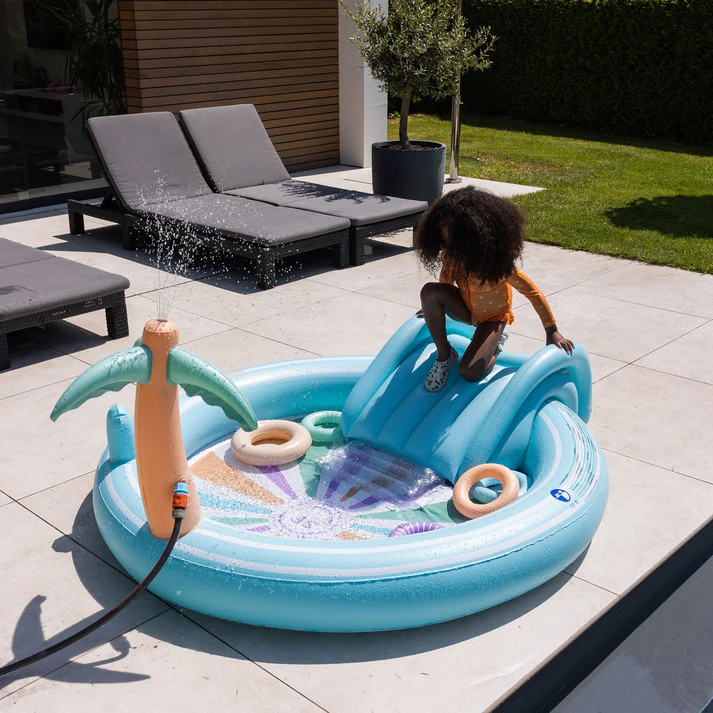 Swim Essentials žaislinis baseinas - ryškios bangos 150cm - Image 5