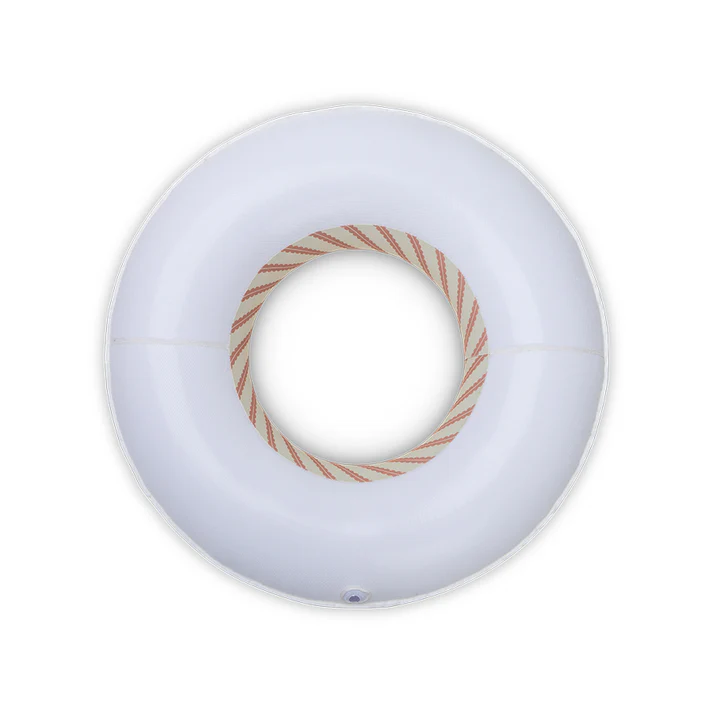 Swim Essentials aukščiausios kokybės plaukimo ratas – mėlynas/smėlinis – Saint Tropez – Ø 120 cm - Image 4