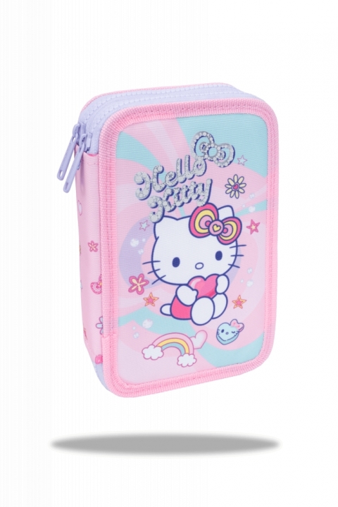 Coolpack Hello Kitty dvigubas pieštukų dėklas su priedais,2 skyriai