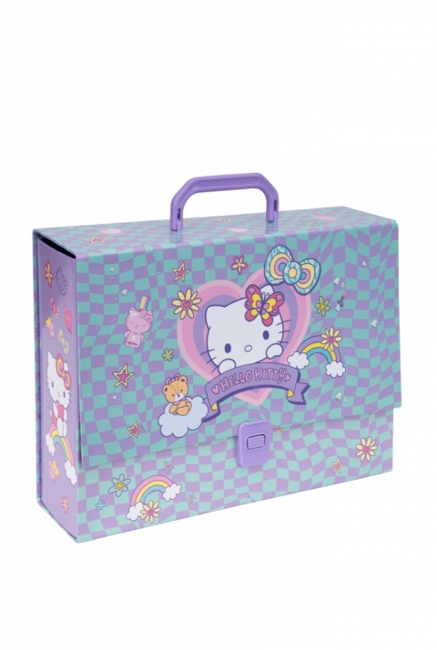 Coolpack HELLO KITTY A4 formato kartoninis aplankas su gumele