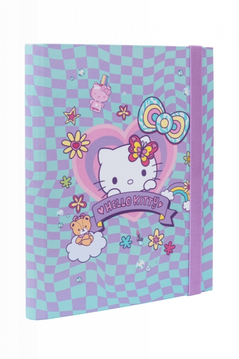 Coolpack HELLO KITTY kartoninis aplankas su gumele- A5 formatas